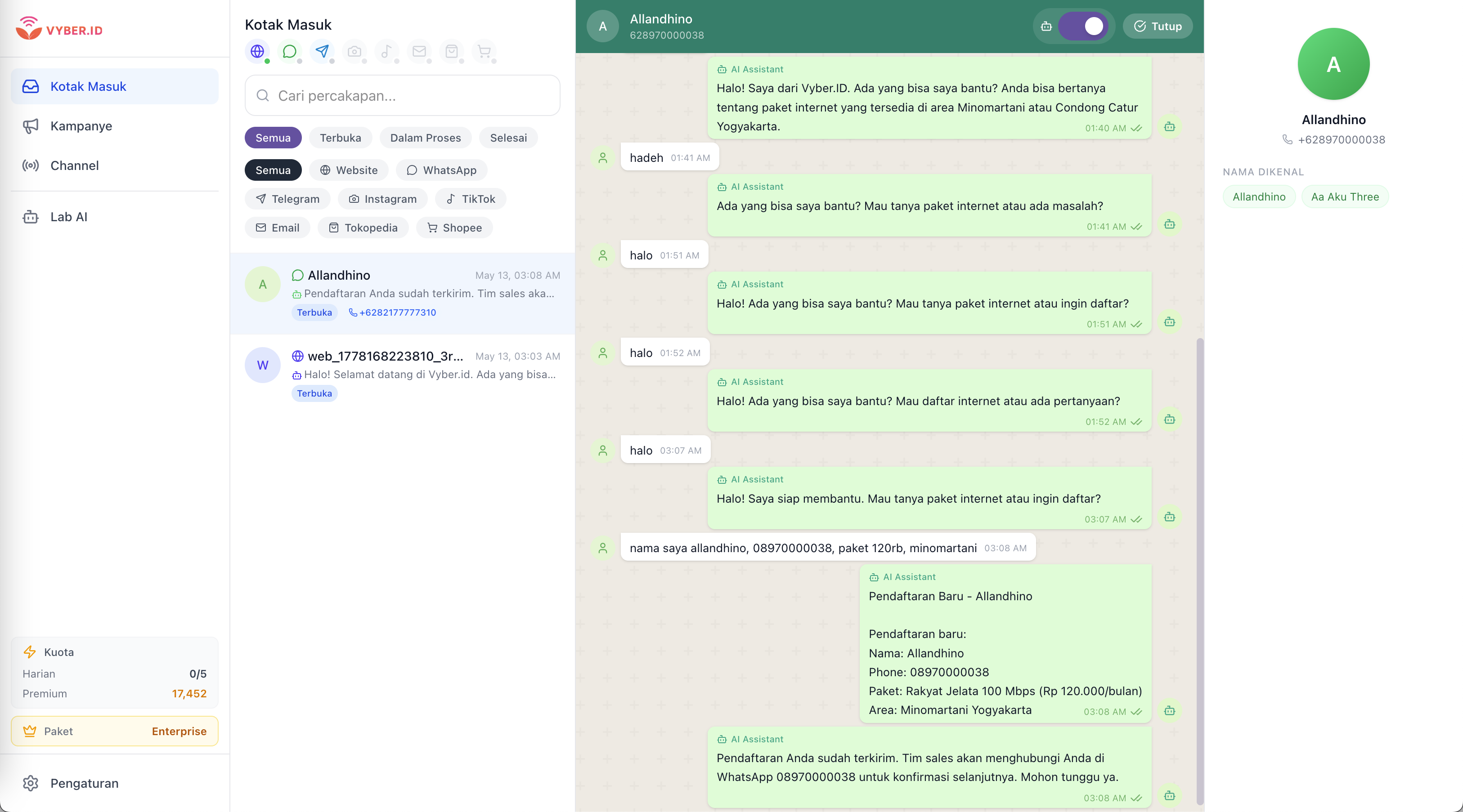 Enhanced Inbox CRM Central Admin