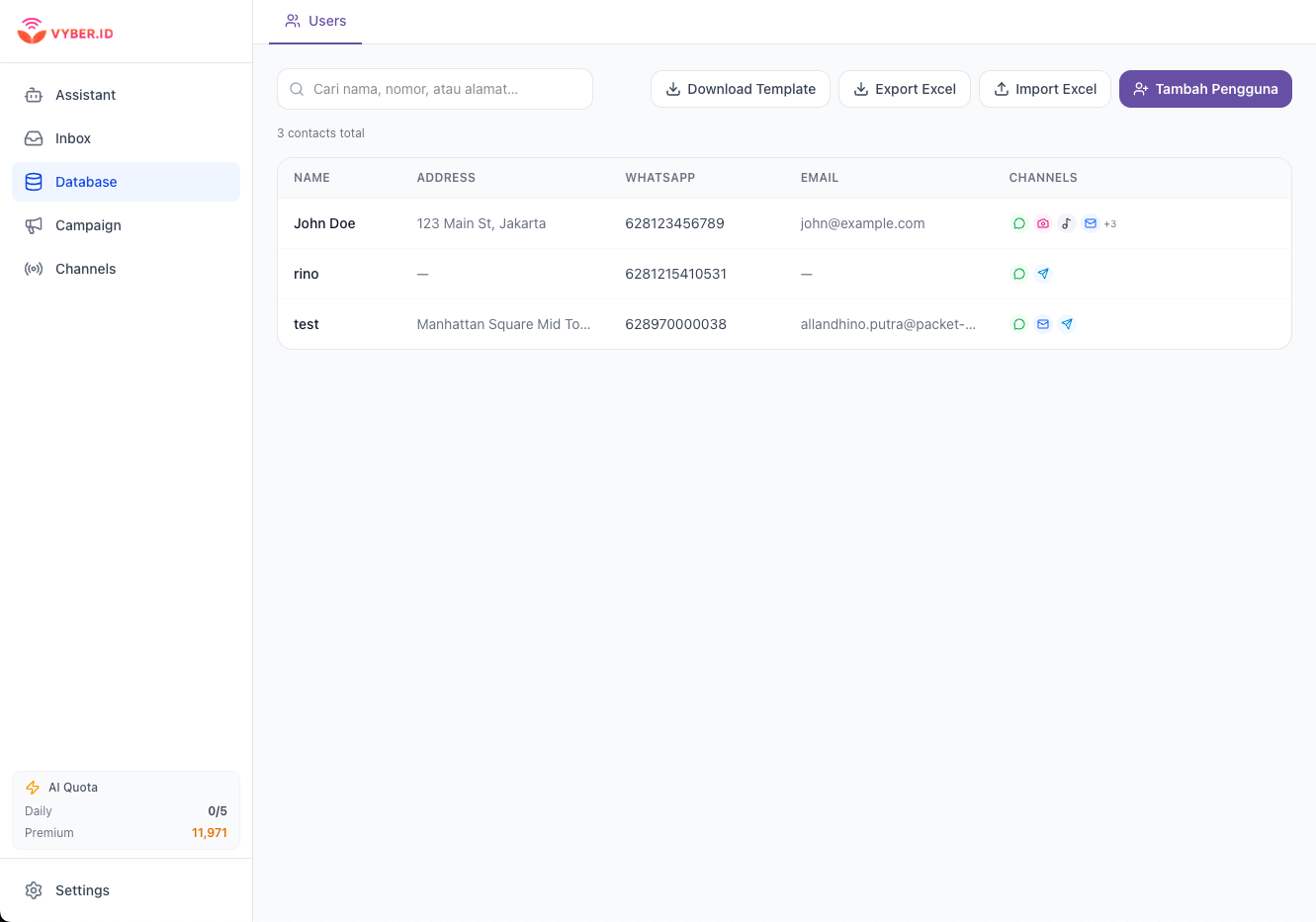 Contact Database CRM Central Admin